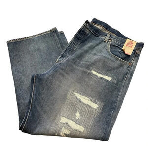 Levi’s 501 150th Anniversary Distressed Button Fly Straight Leg Jeans  Size 50